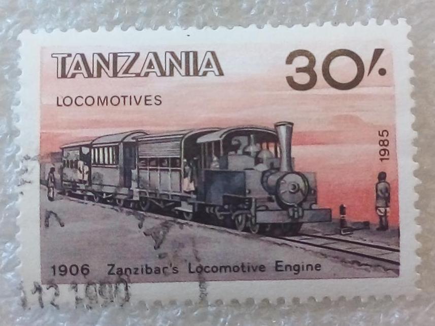 تمبر تانزانیا 1985 لوکوموتیو گمرکی (89)2