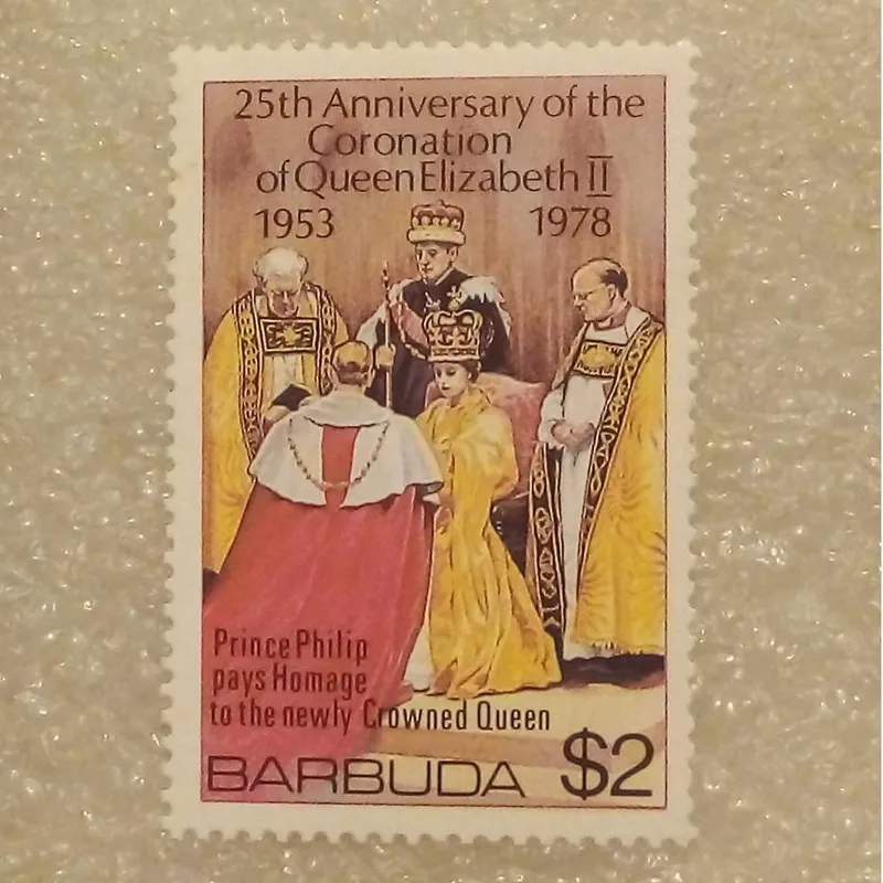 تمبر باارزش BARBODA باربودا 1978 الیزابت (89)7