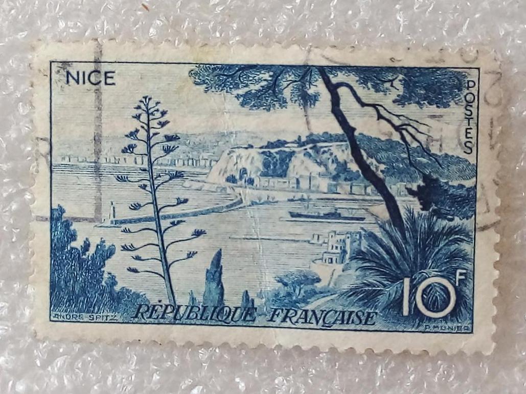 تمبر فرانسه 1962 منظره باطله (88)1