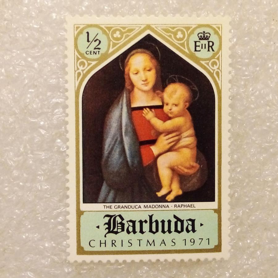 تمبر باارزش BARBODA باربودآ 1971 کریسمس (94)1