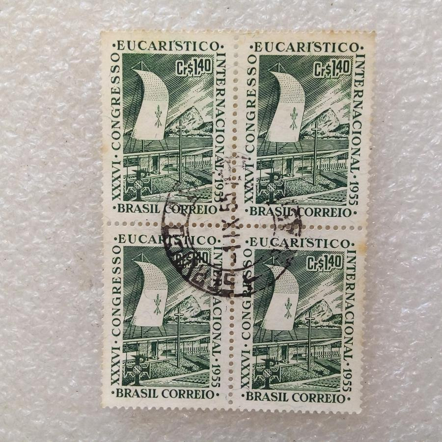 بلوک تمبر برزیل 1955 کنگره عشای ربانی/گمرکی (03)