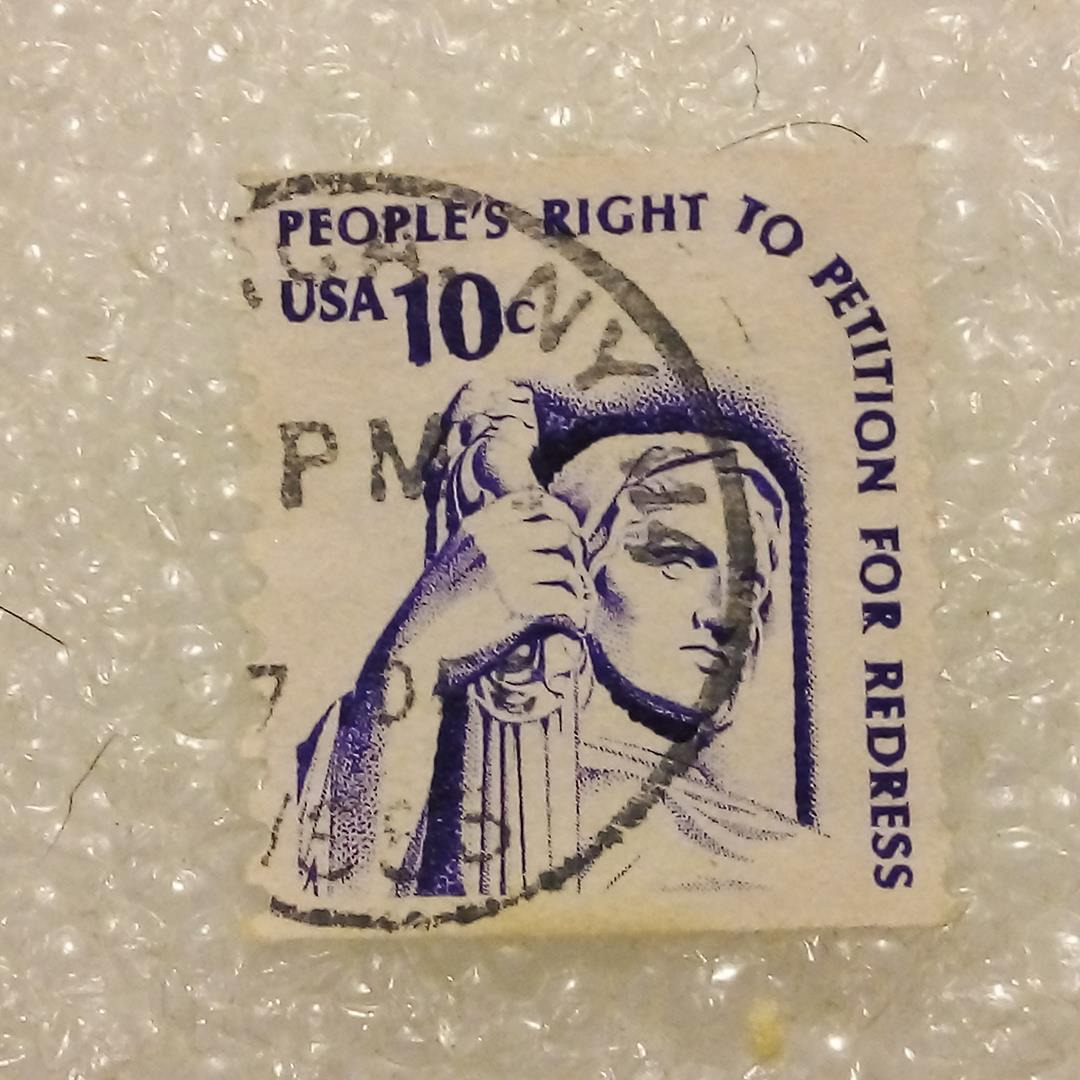 تمبر 10 سنت امریکا USA قانون درخواست باطله (90)1