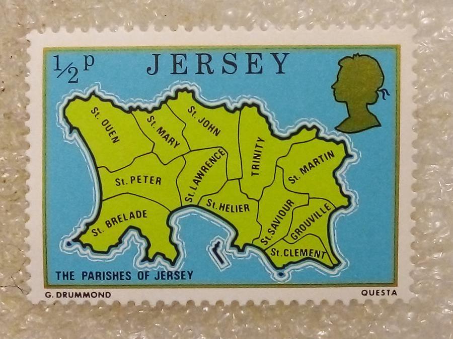 تمبر جرسی انگلستان باارزش نقشه (97)2