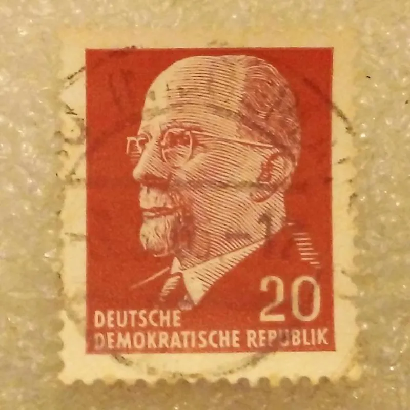 تمبر المان شرقی DDR شخصیت 20 باطله (90)5