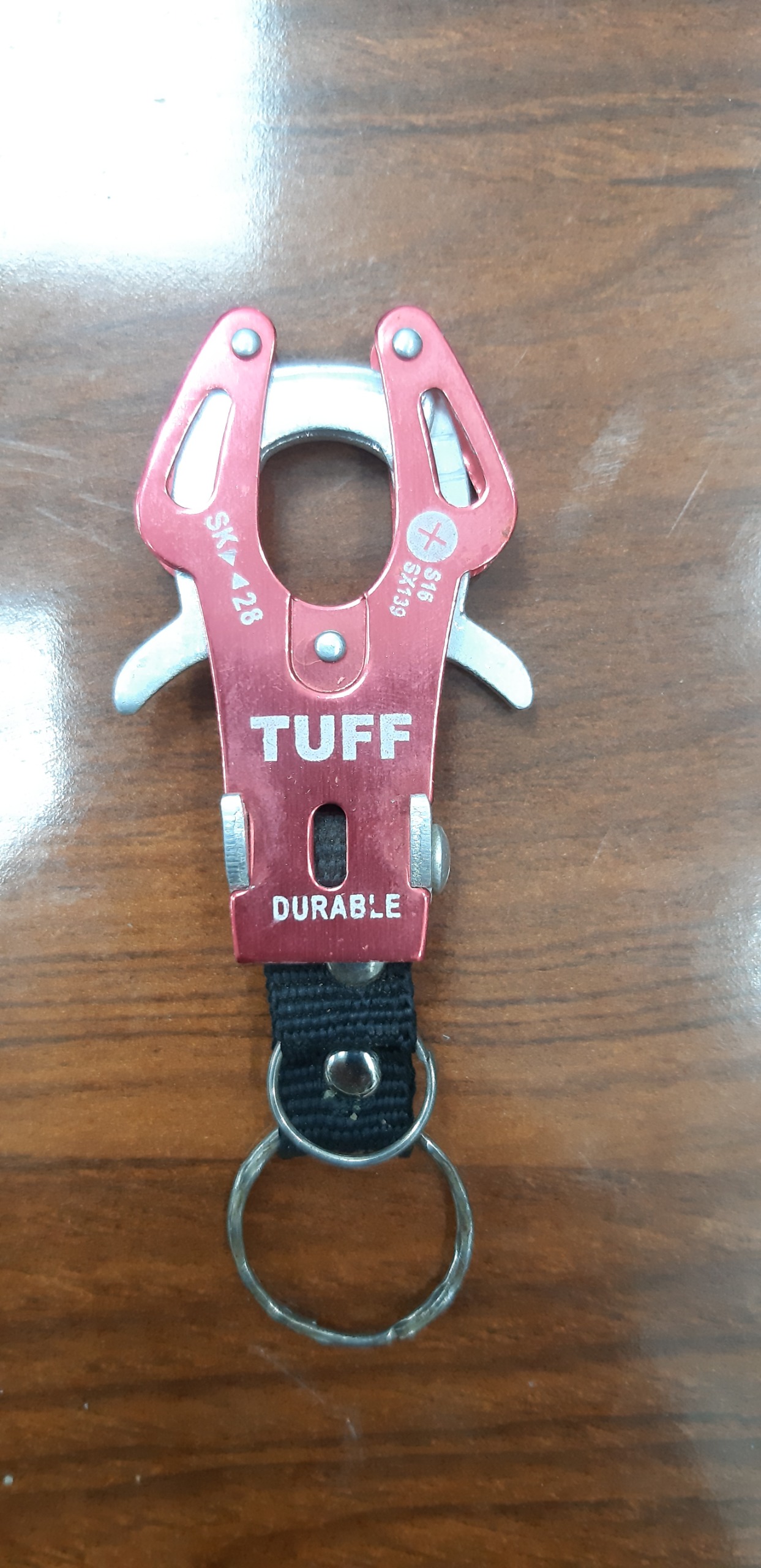 جاکلیدی وارداتی خرچنگی مارک TUFF قرمز (کمیاب)