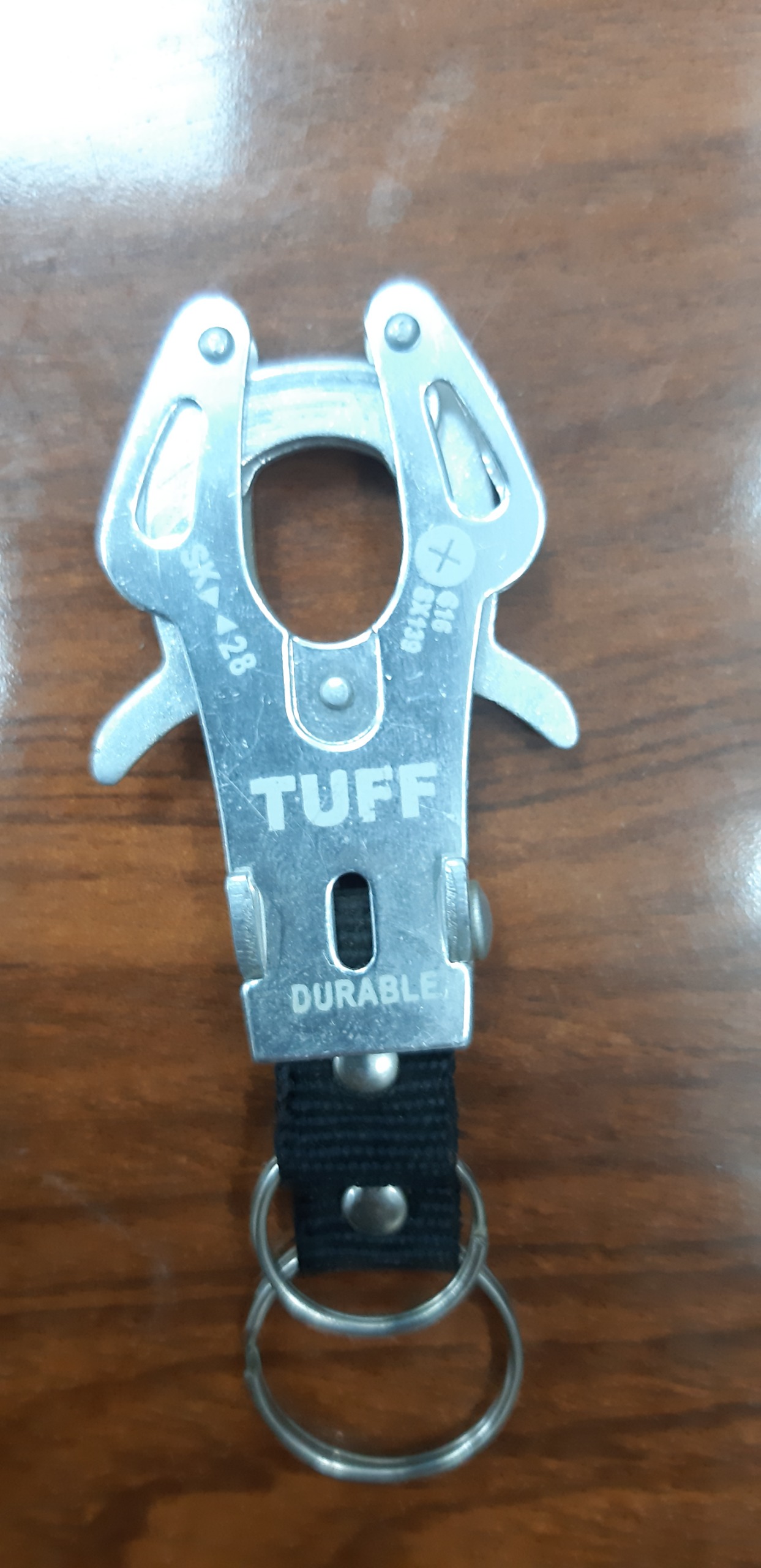 جاکلیدی وارداتی خرچنگی مارک Tuff نقره ای (کمیاب)