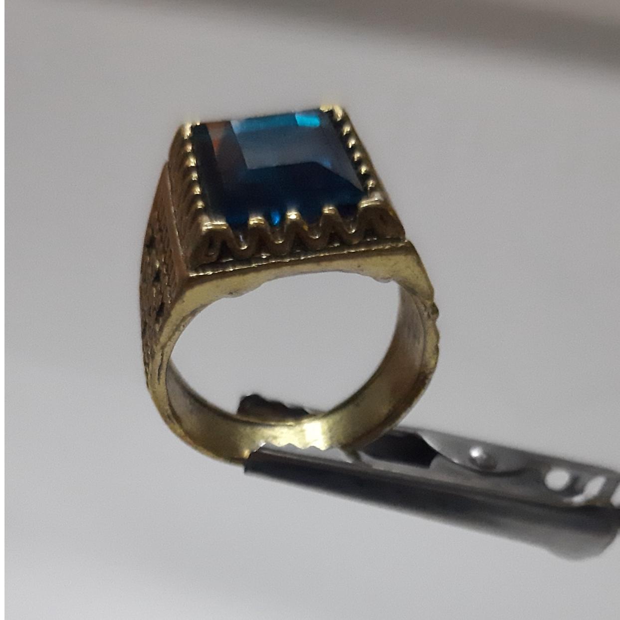 انگشتر نگین توپاز رکاب طلایی