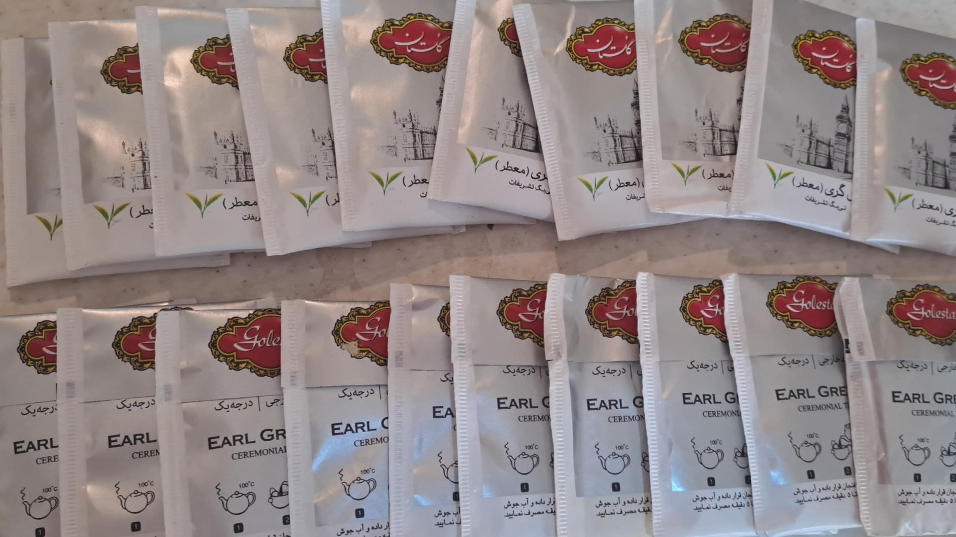 20 عدد چای کیسه ای گلستان ارل گری معطر