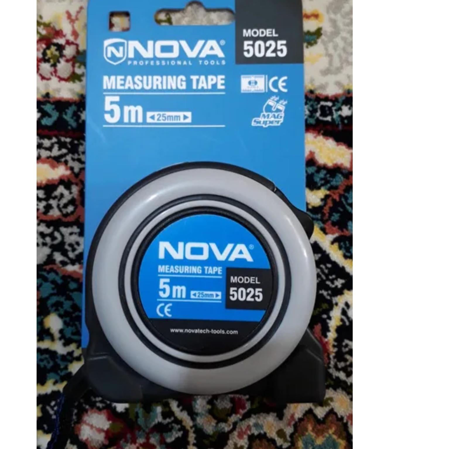 متر 5 متری نووا مدل 5025 خاکستری