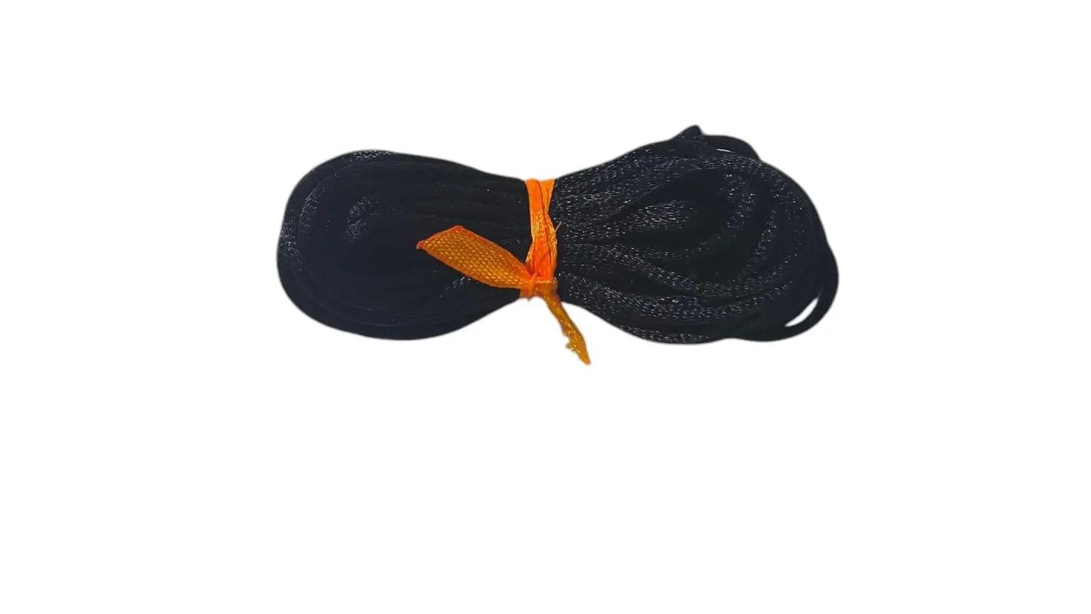 نخ ماکارونی مدل قیطان طول 5 متر مشکی