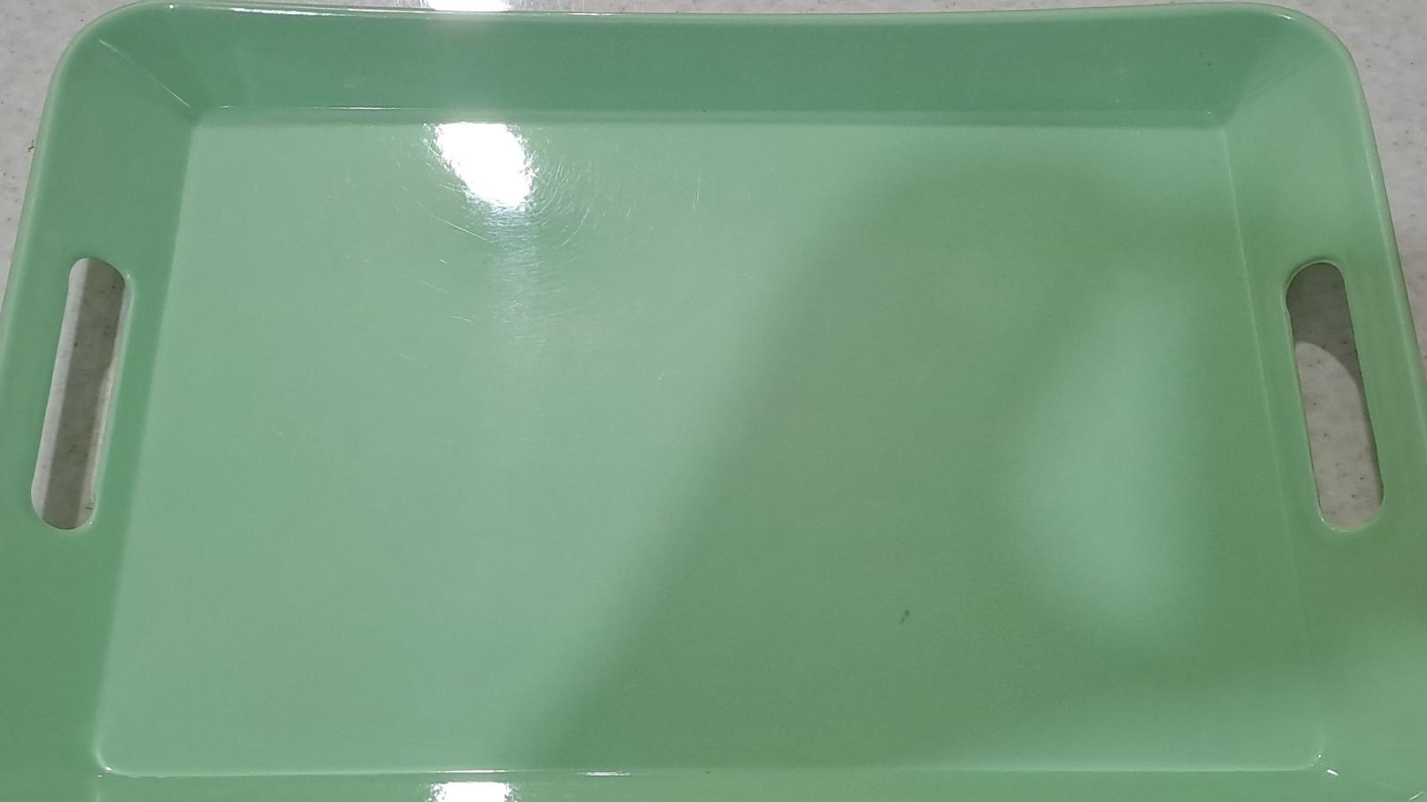 سینی سبز رنگ اپال جام