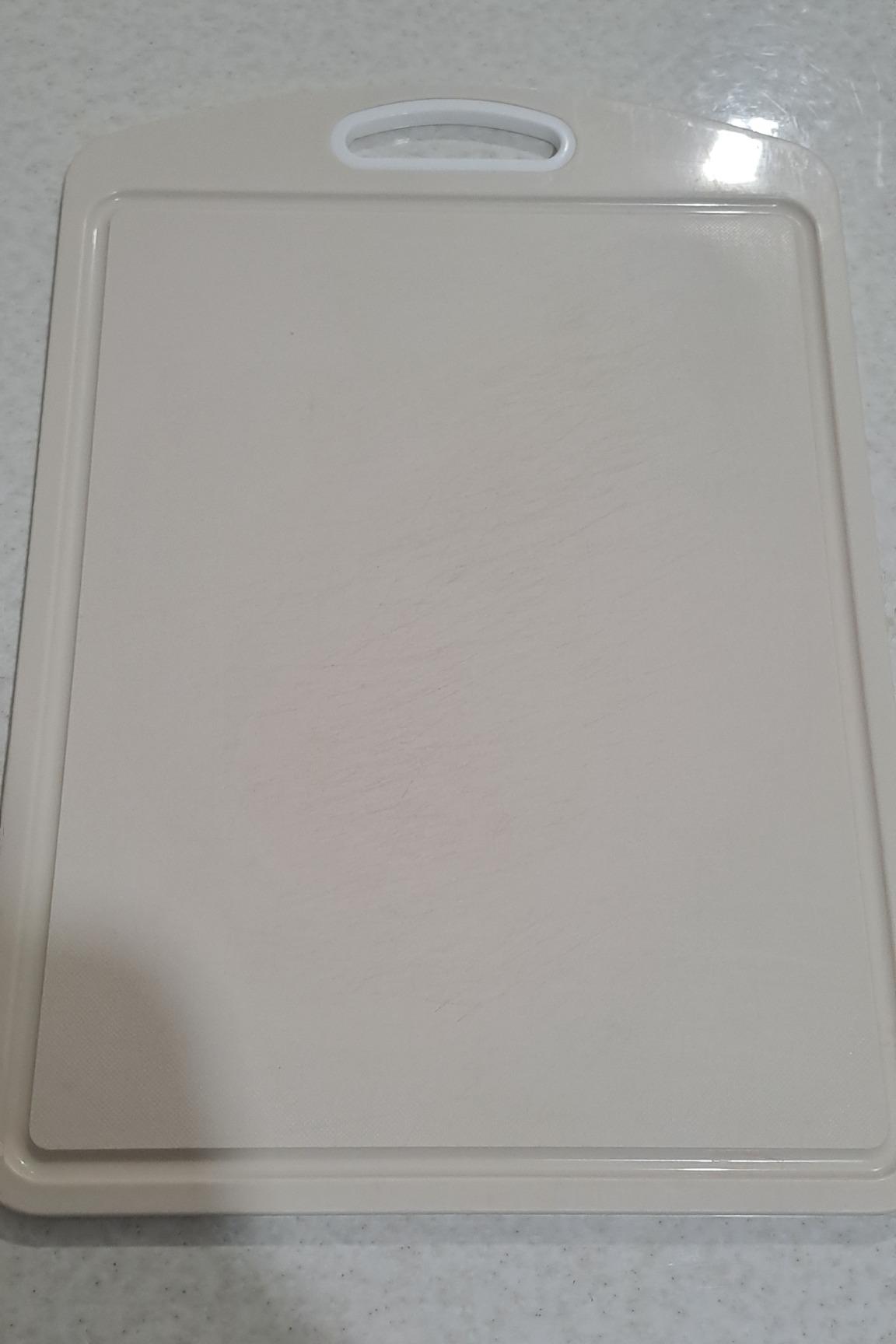 تخته گوشت پلاستیکی سایز بزرگ، کرم رنگ