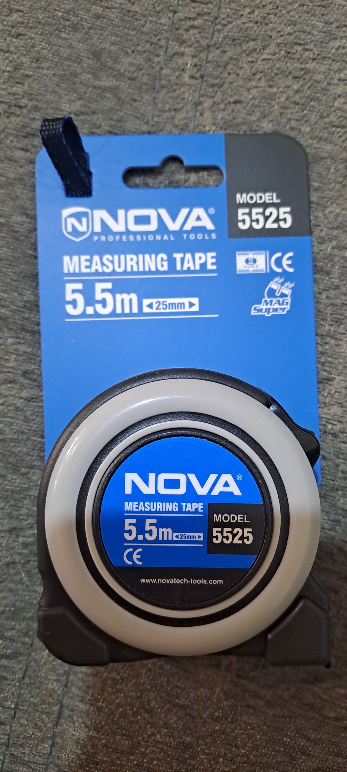 متر 5/5 متری نووا مدل 5525 خاکستری