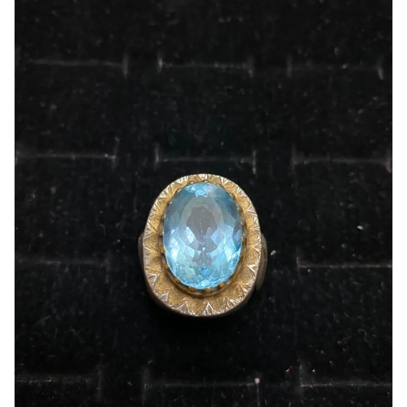 انگشتر نقره توپاز