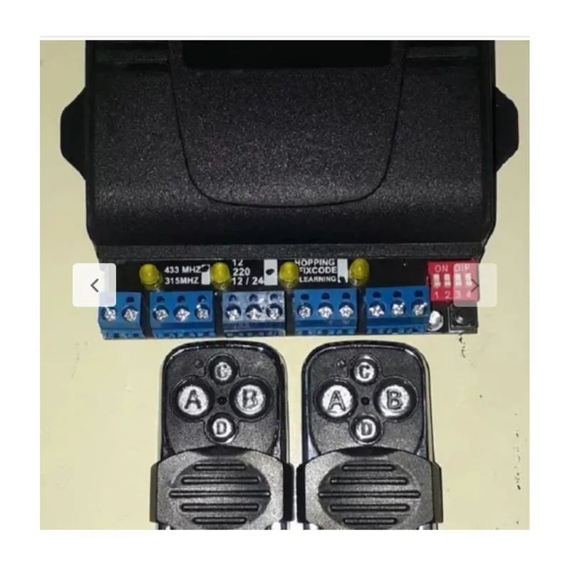 گیرنده 4 کانال با دو عدد ریموت 12 ولت 315 مگاهرتز