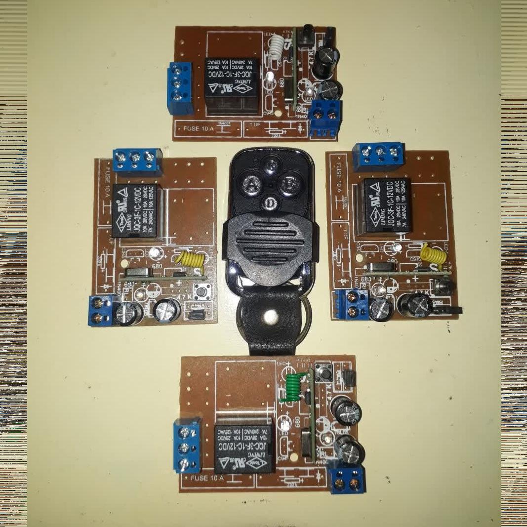 بسته ریموت به همراه چهار عدد گیرنده 315 (12 ولت)