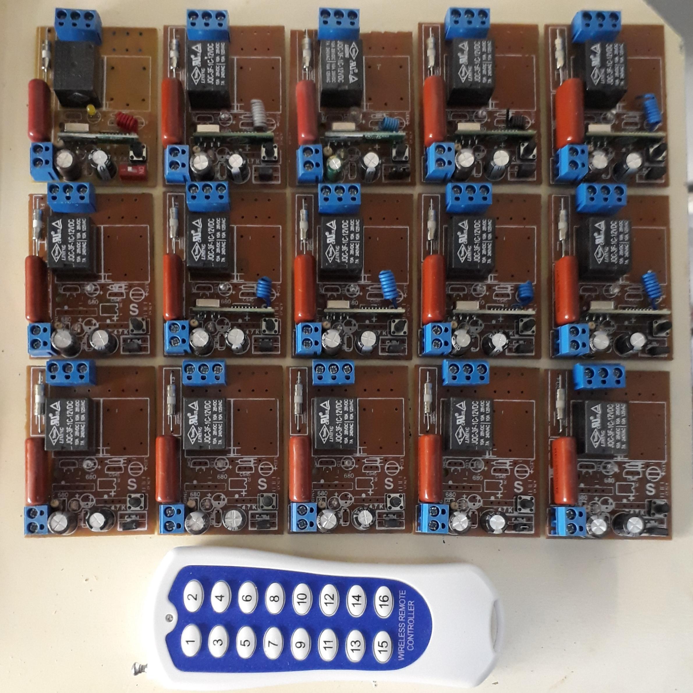 بسته ریموت به همراه 15 عدد گیرنده 433 (220 ولت)