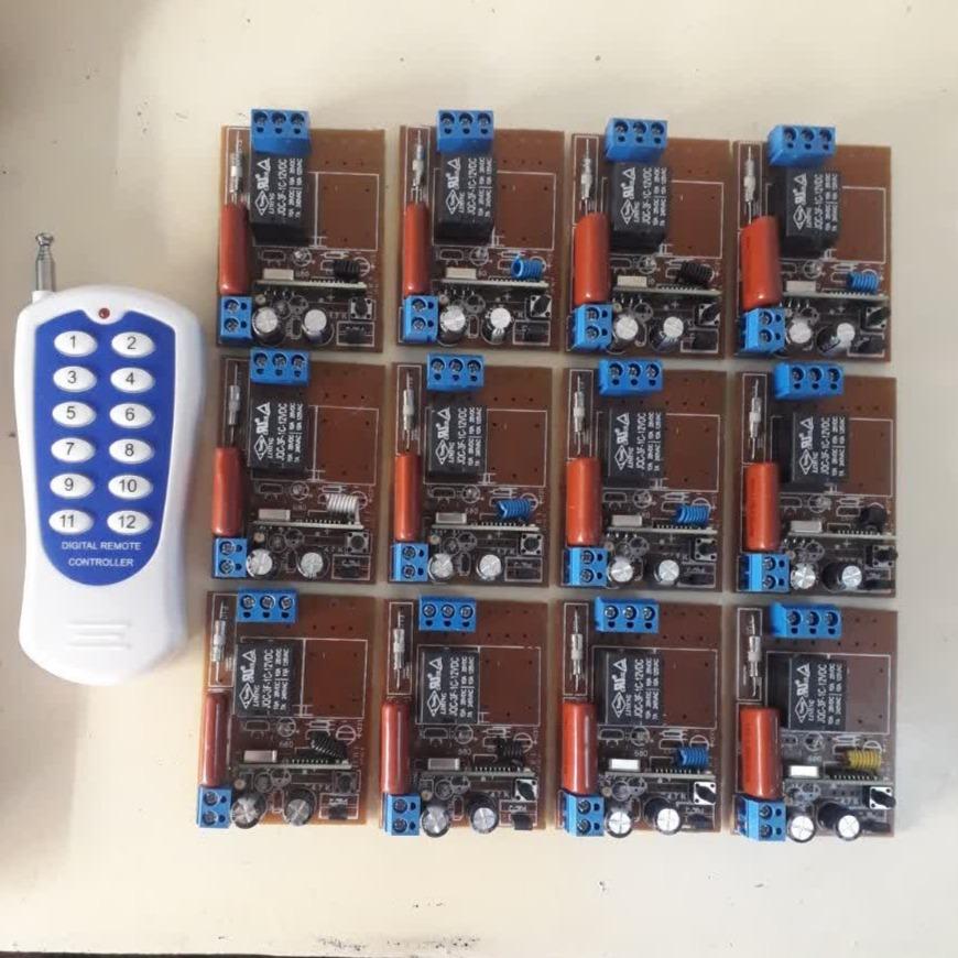 بسته ریموت به همراه 12 عدد گیرنده تک کانال 315