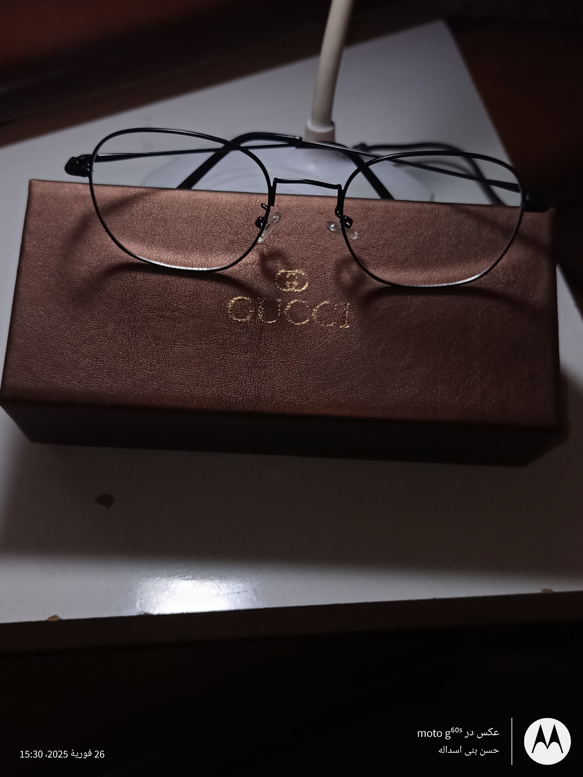 عینک طبی مربعی بلوکات گوچی