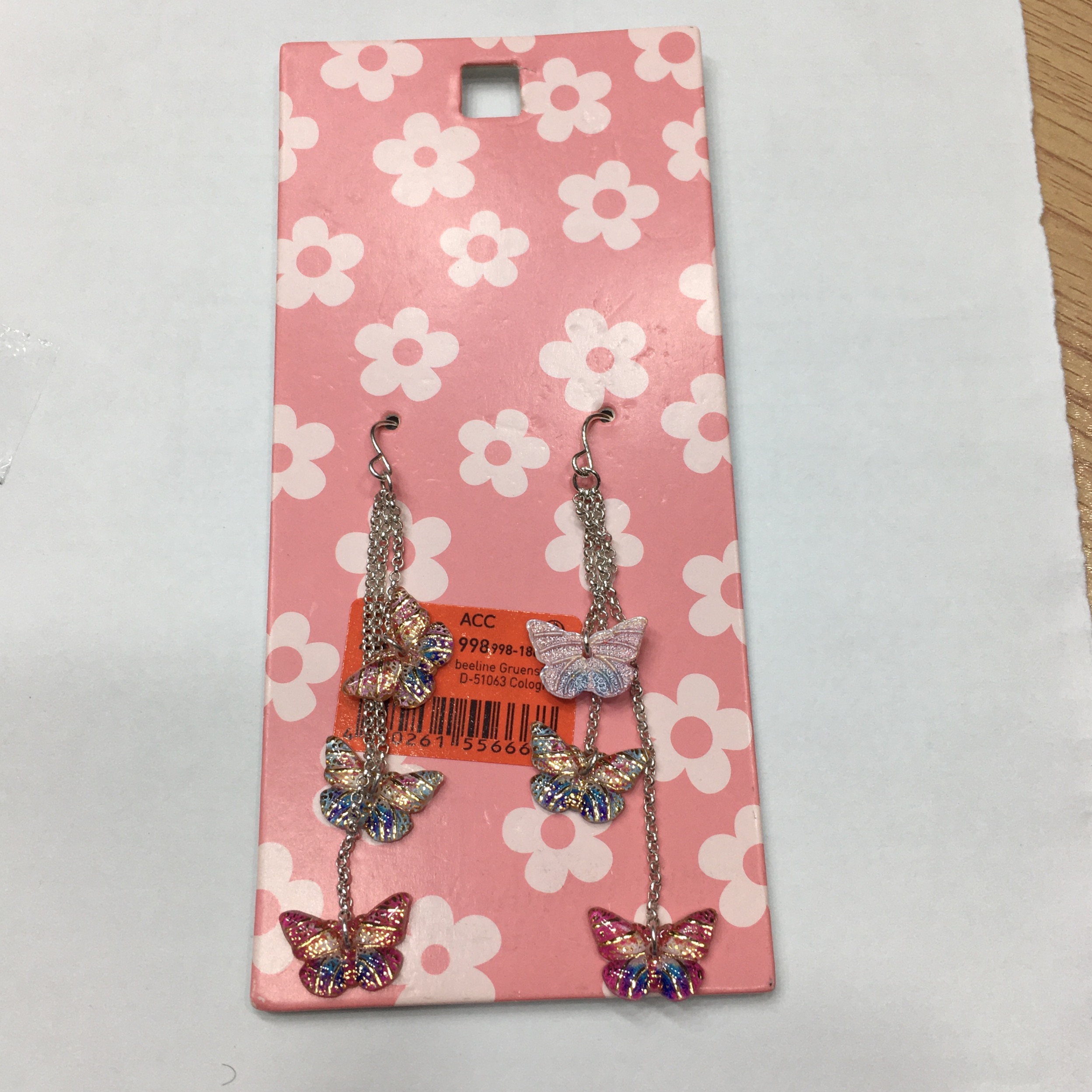 گوشواره پروانه ای