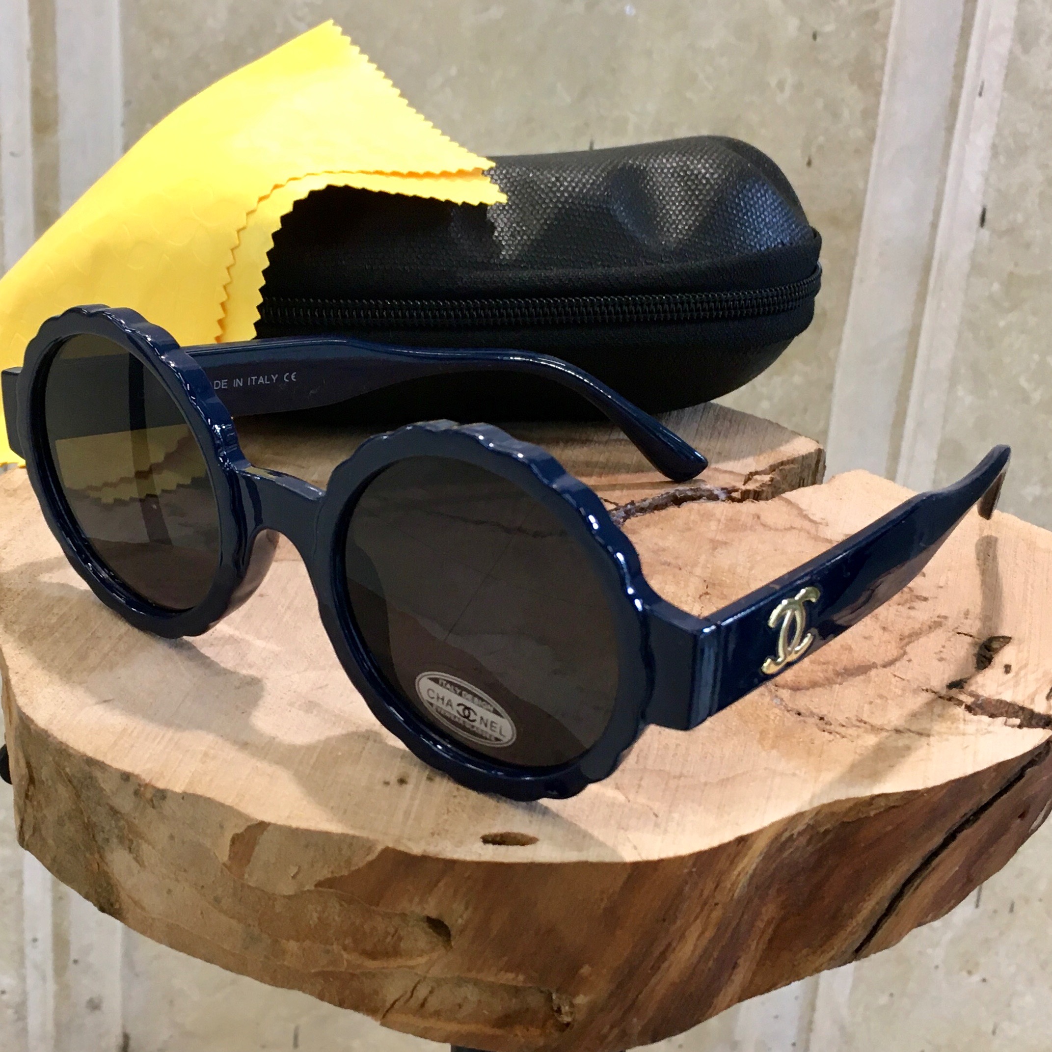 عینک آفتابی زنانه Uv400 مدل گرد برند Chanel