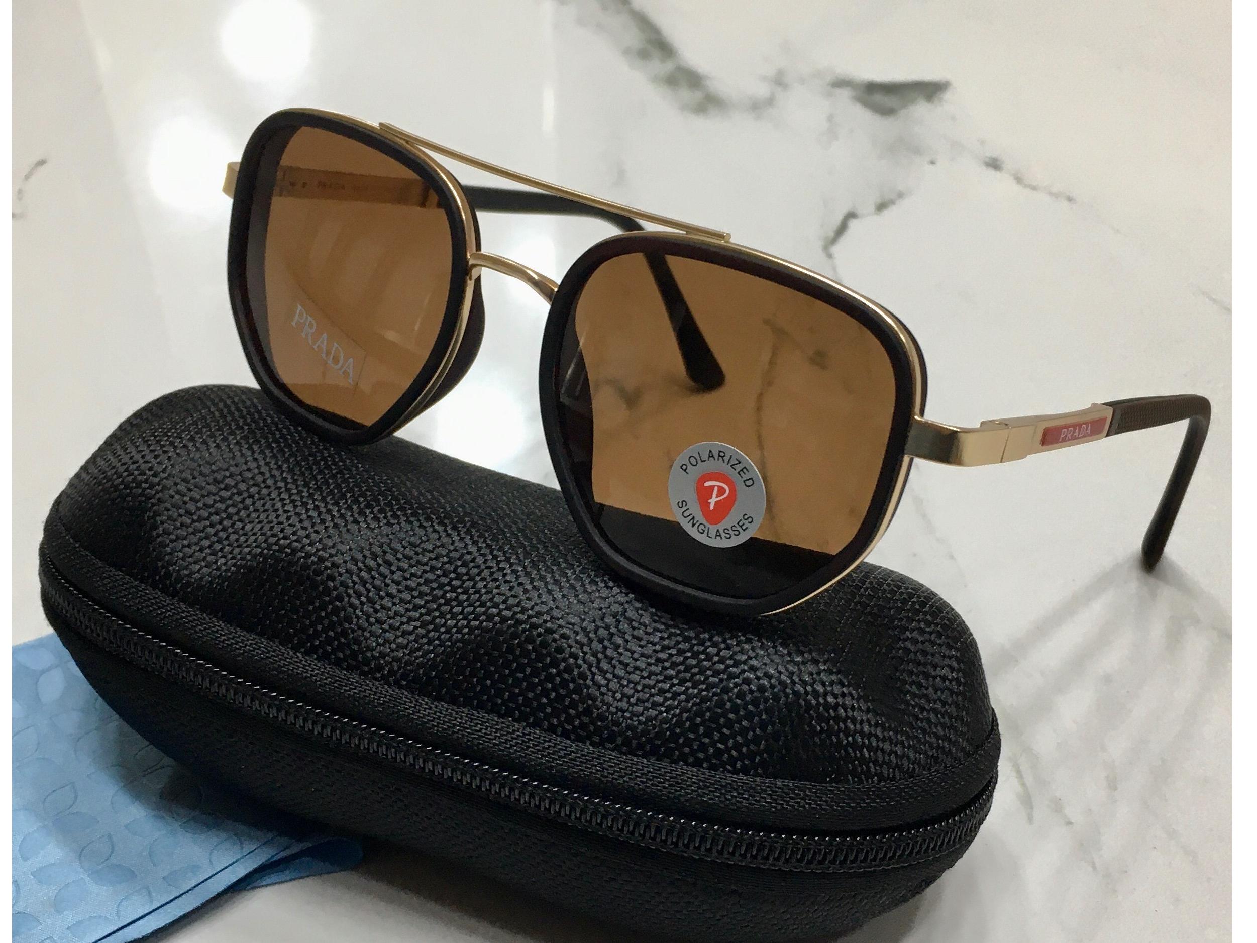 عینک PRADA پلاریزه و دسته فنر سفارش ایتالیا