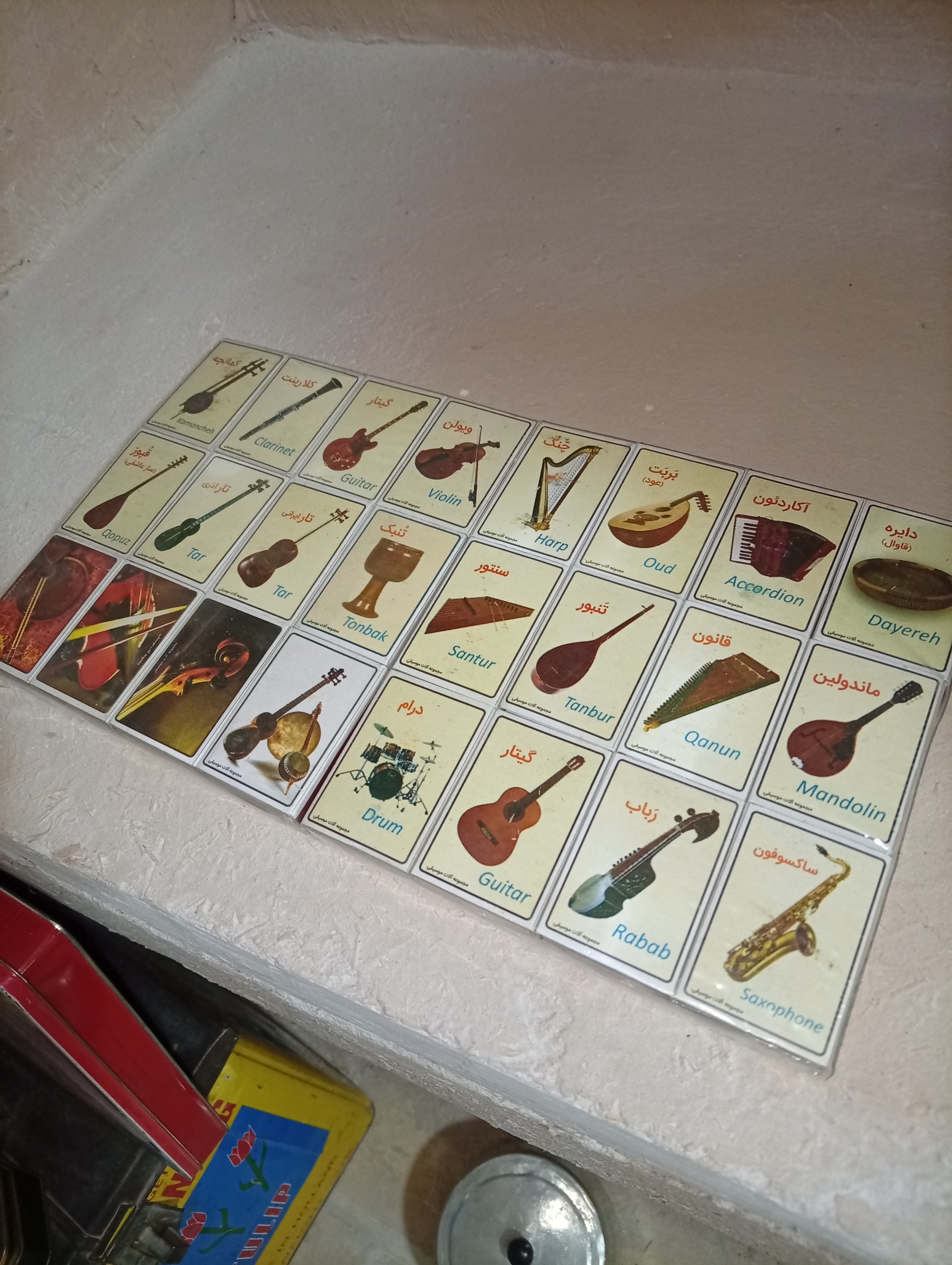 سری 24 عددی کبریت های طرح آلات موسیقی