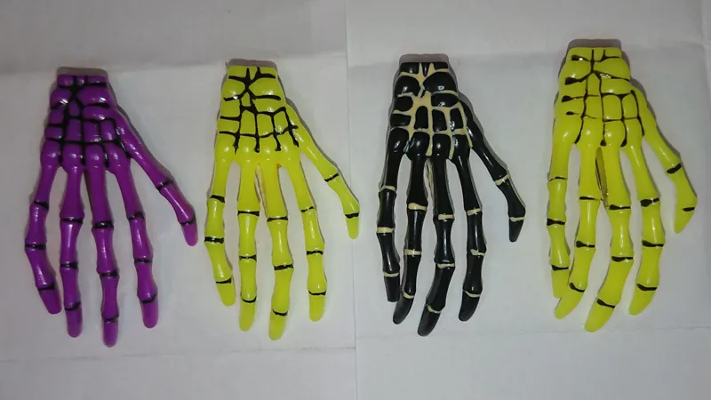 گیره مو طرح اسکلت 4 عدد