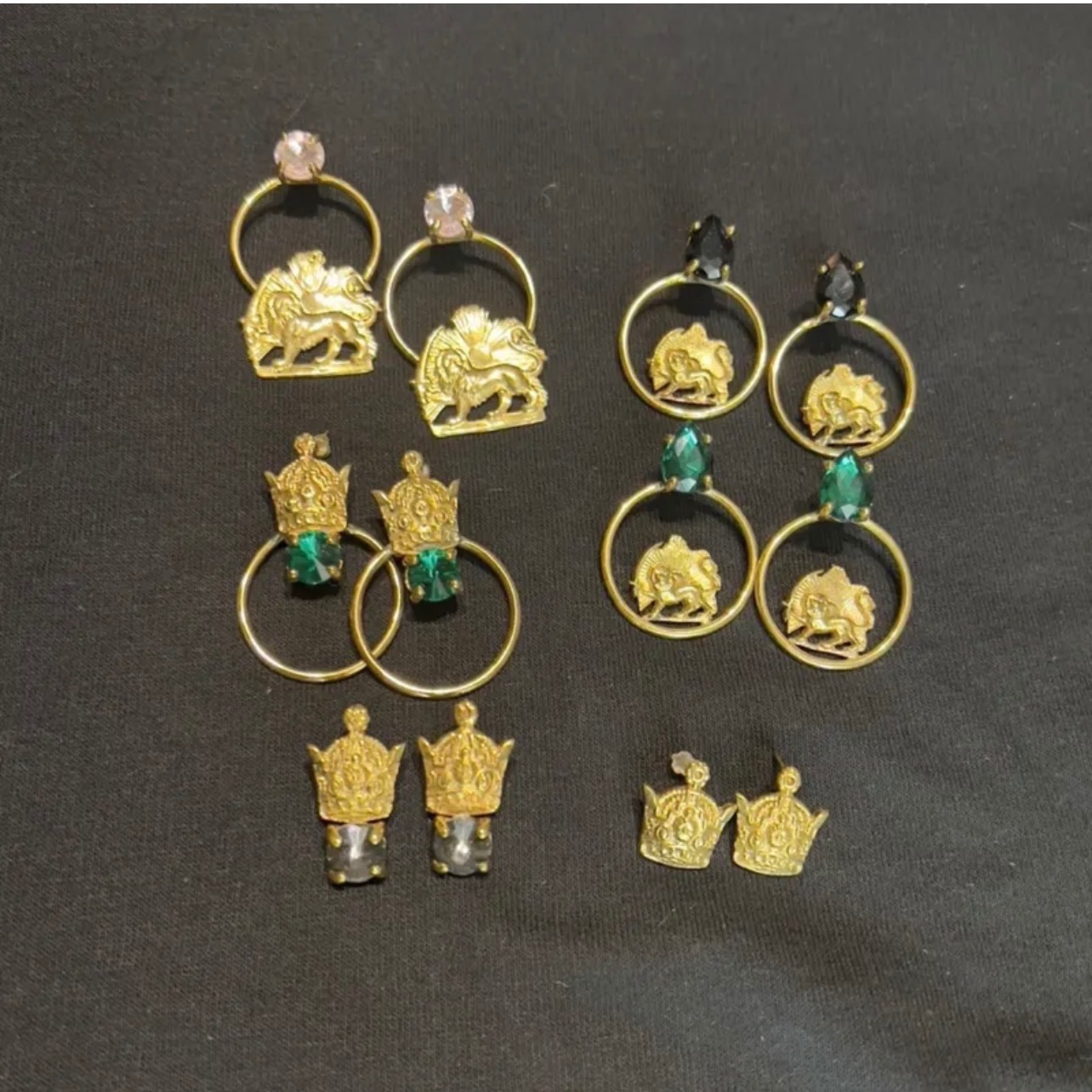 گوشواره برنجی دستساز