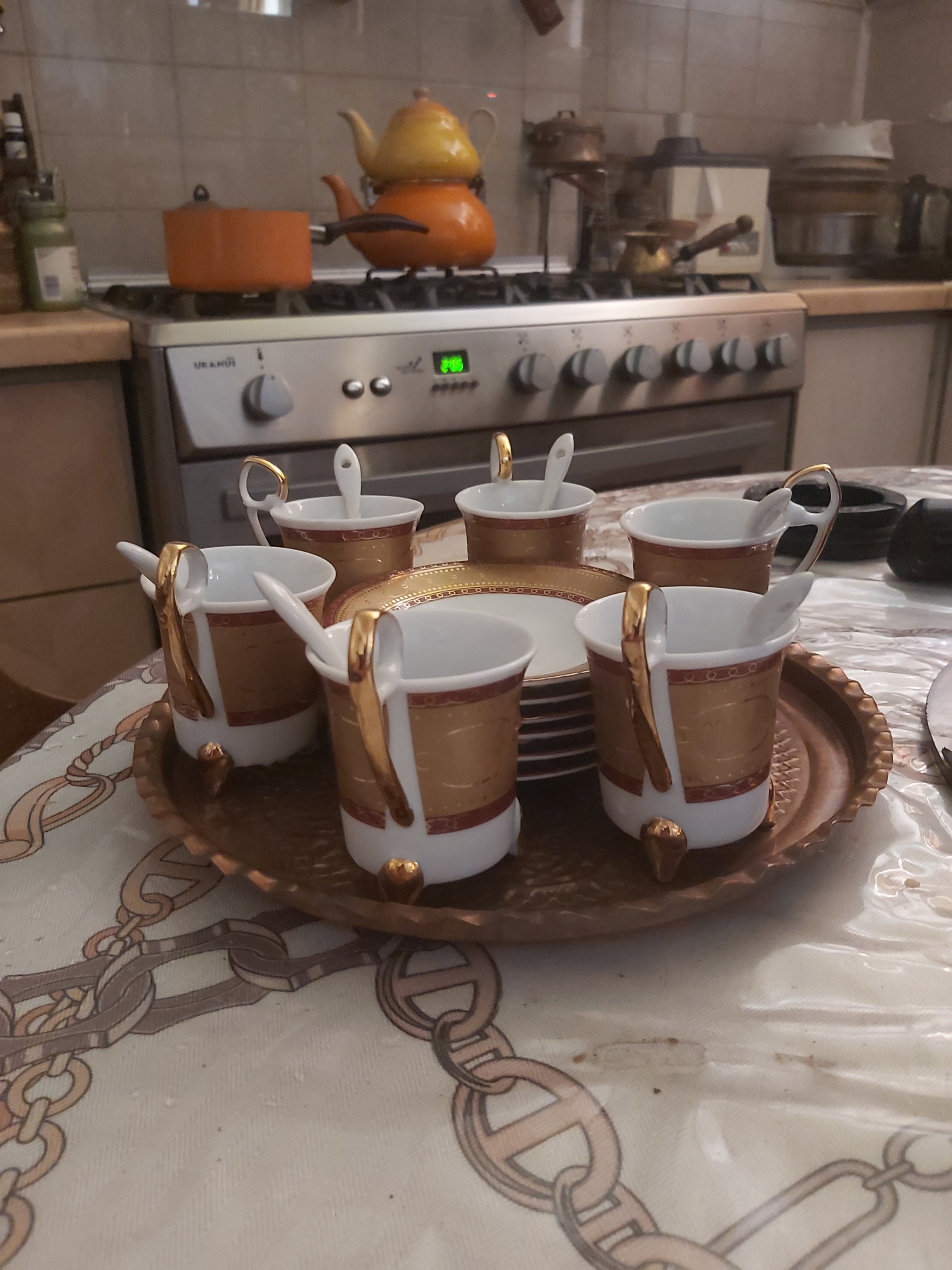 فنجان قهوه خوری آنتیک ژاپنی با طلای 24 عیار