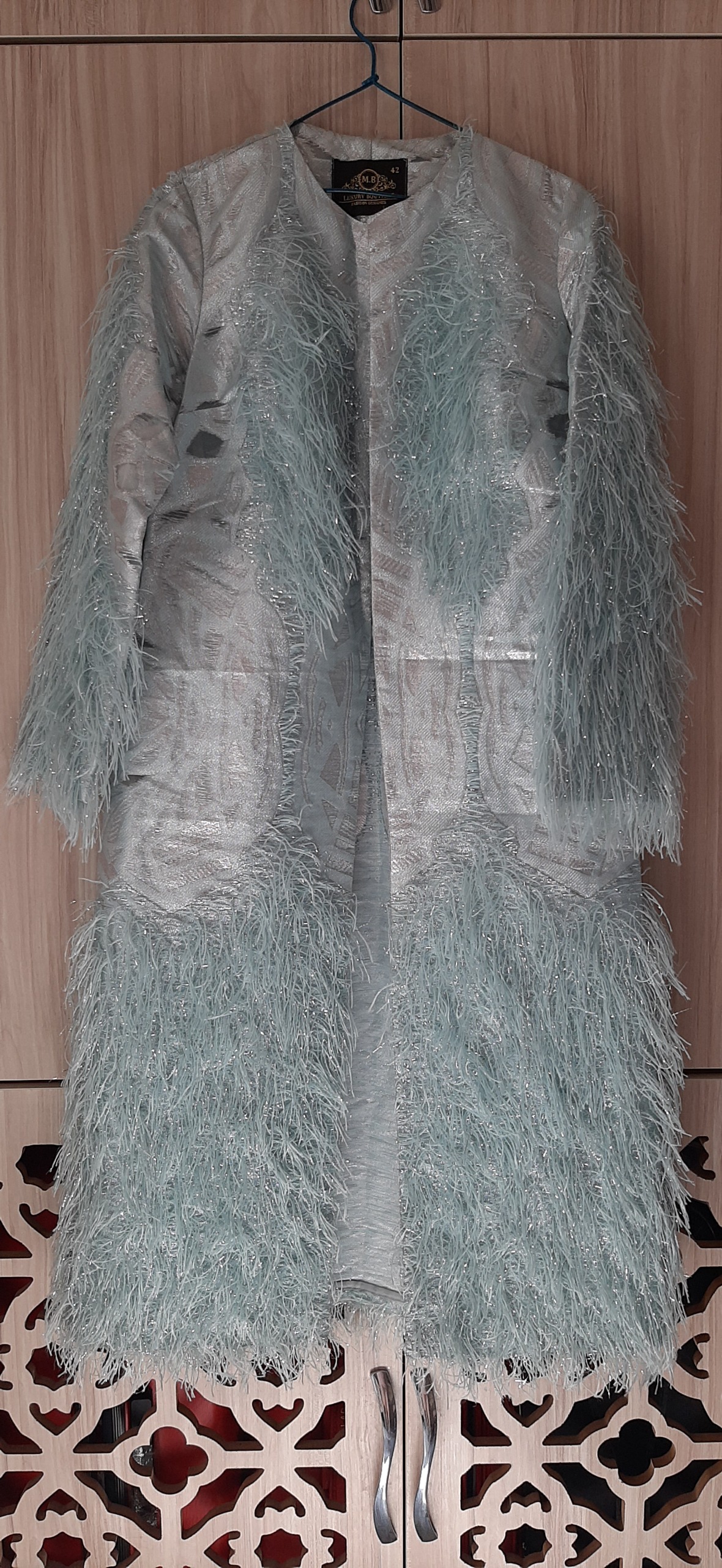 مانتو مجلسی ژاکارد