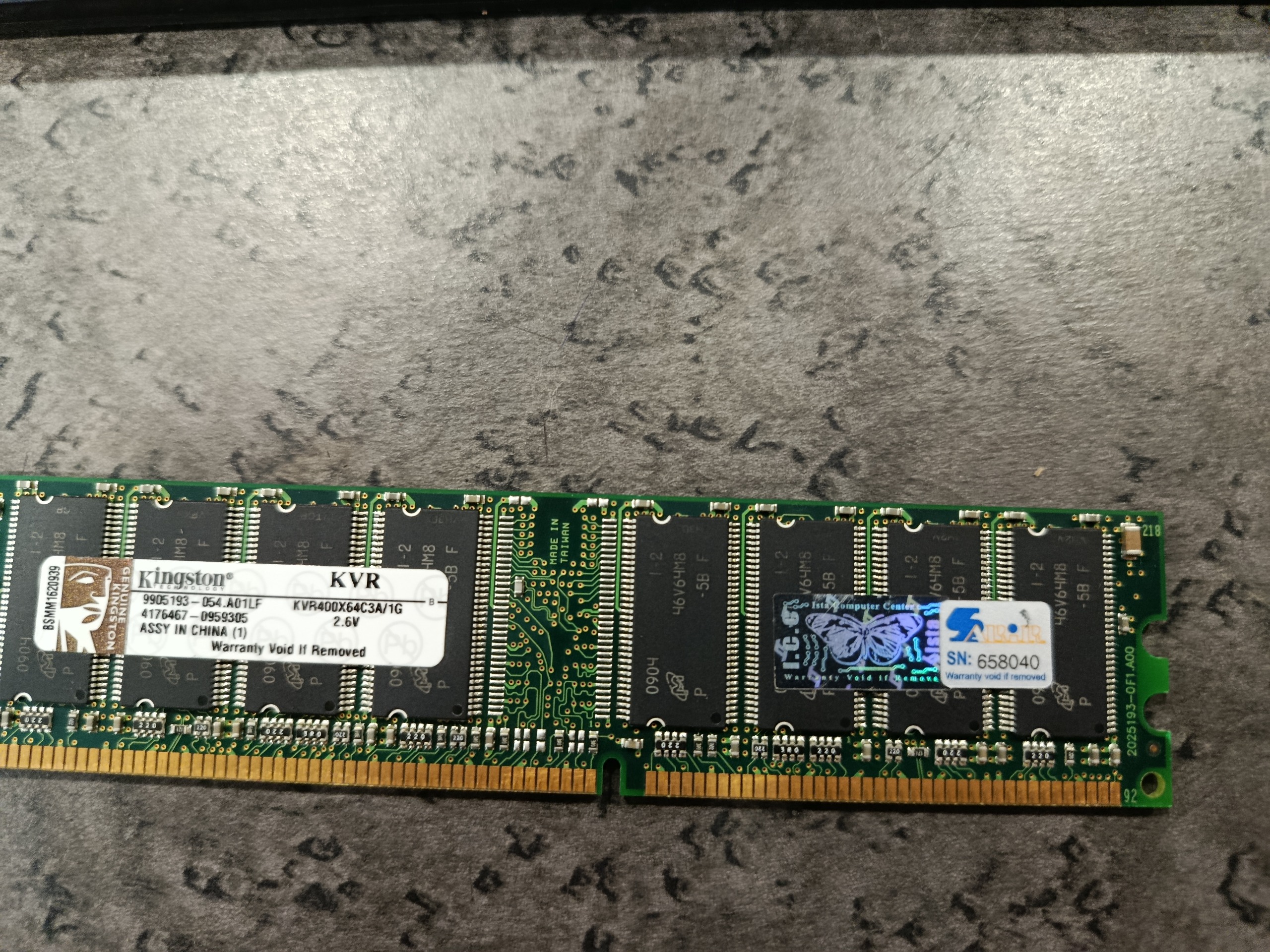 رم کامپیوتر 1 گیگابایت مدل Kingston