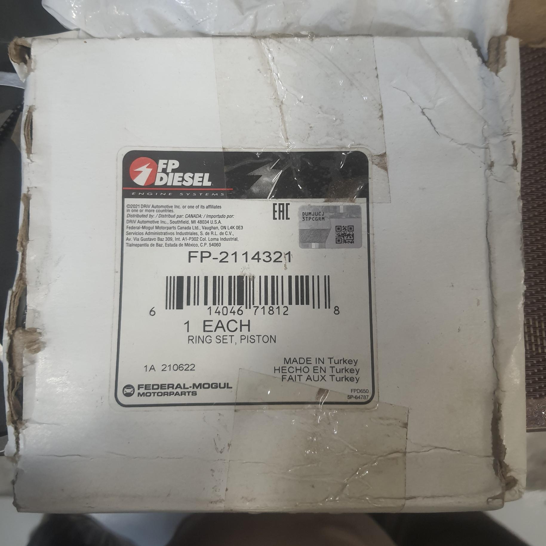 ست پیستون FP-2114321 از برند FP Diesel