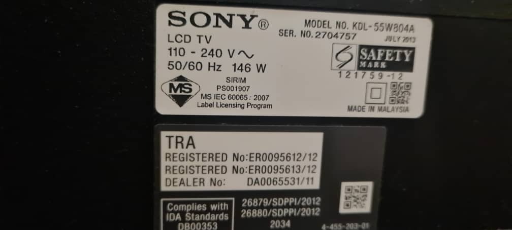 تلویزیون سونی 55 اینچ W804A