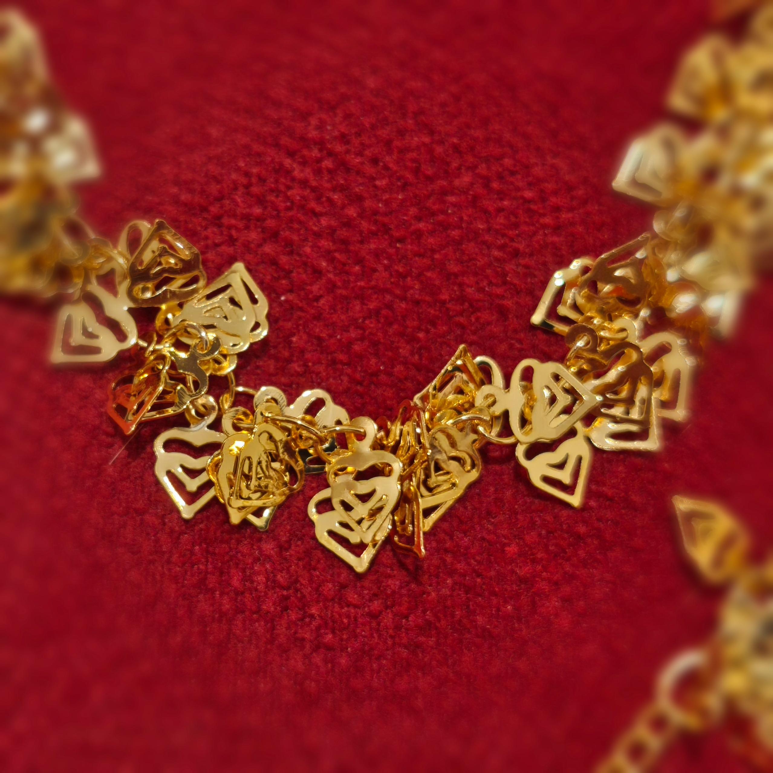 دستبند طرح طلا کد 0012