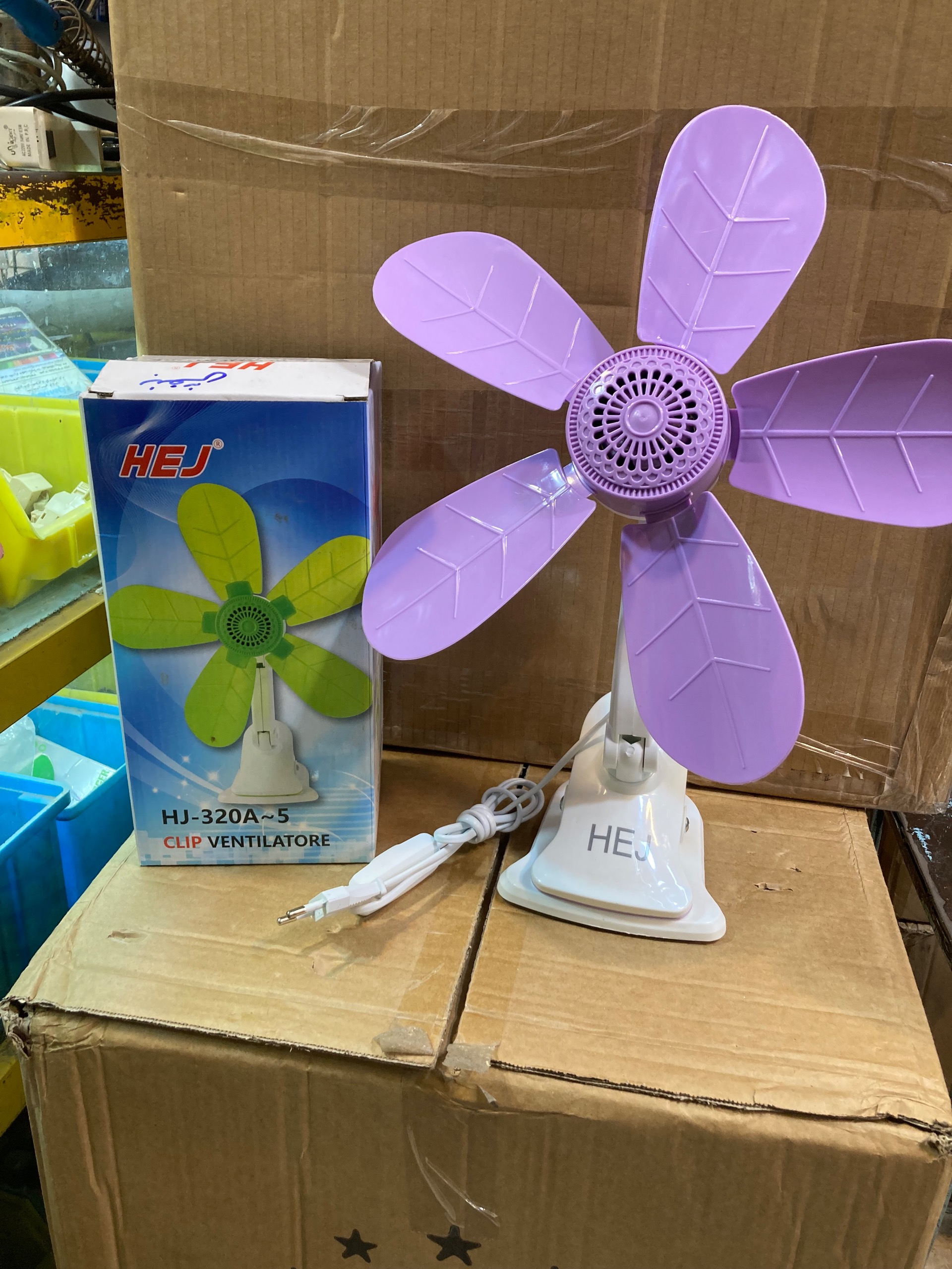 پنکه پنج پر پایه گیره ای مارک hej