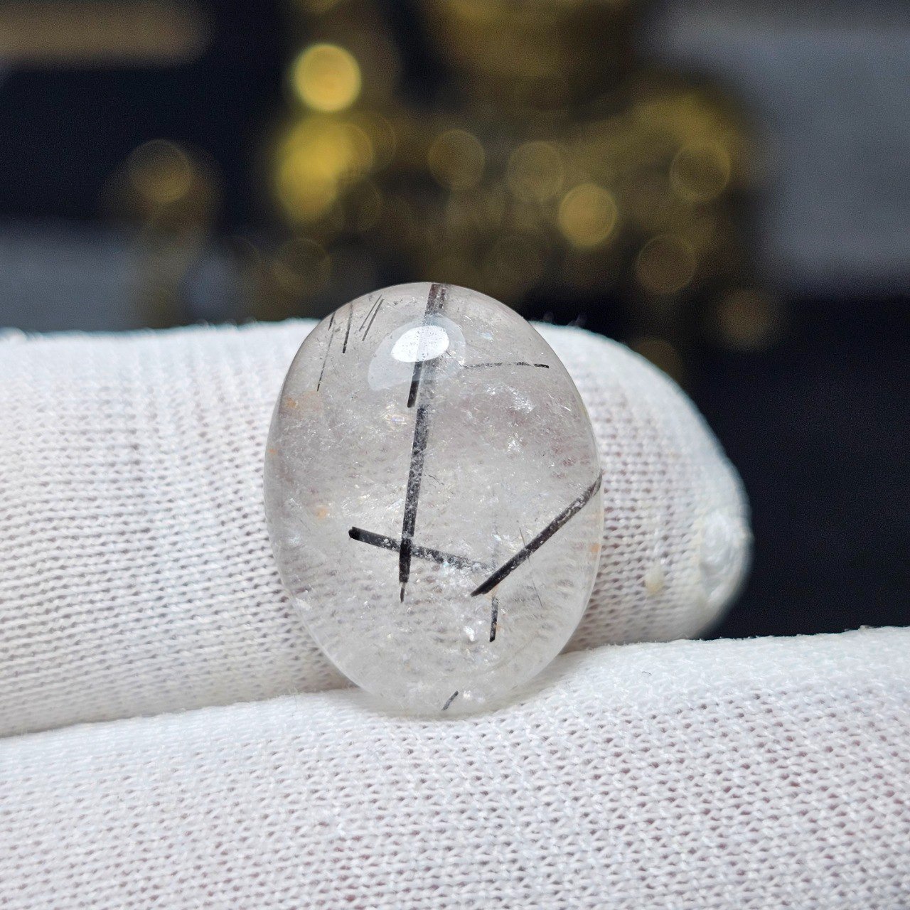 نگین سنگ طبیعی در مویی معدنی کد34805