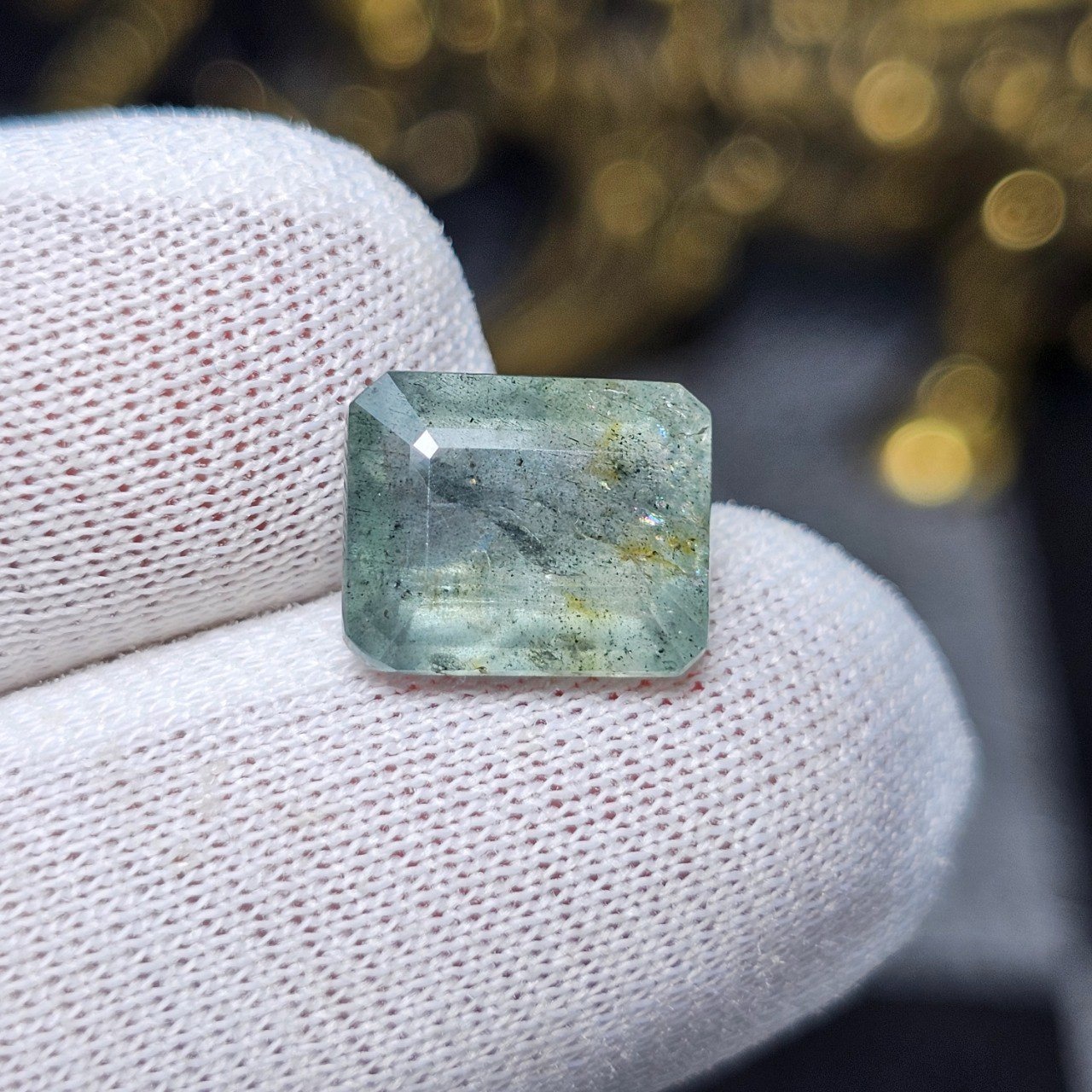 نگین سنگ طبیعی آکوامارین معدنی کد35556