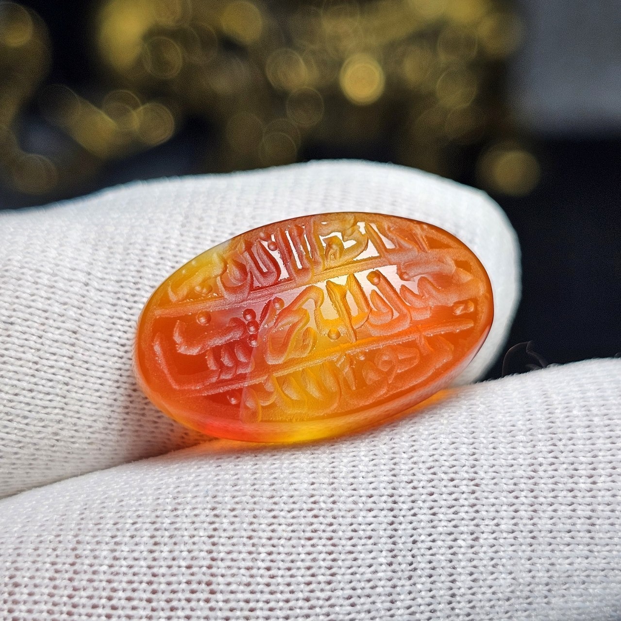 نگین سنگ عقیق معدنی خراسانی خط دست کد35761