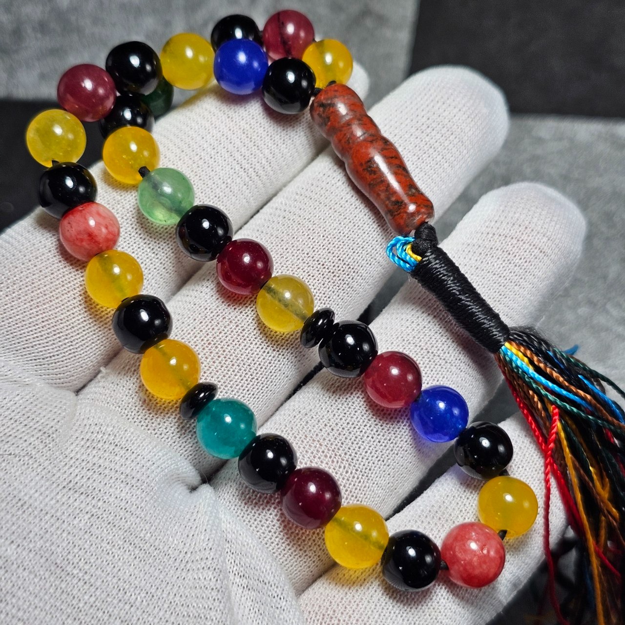 تسبیح 33 دانه ام البنین جید معدنی کد36328