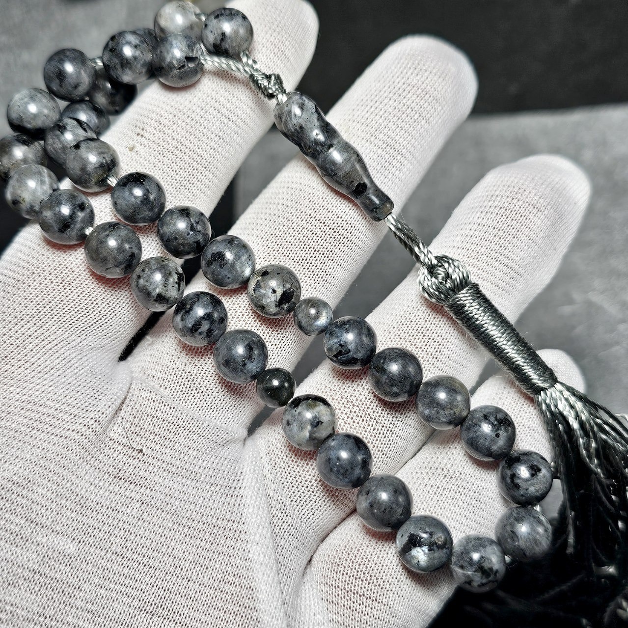  تسبیح 33 دانه لاروکیت معدنی کد36331