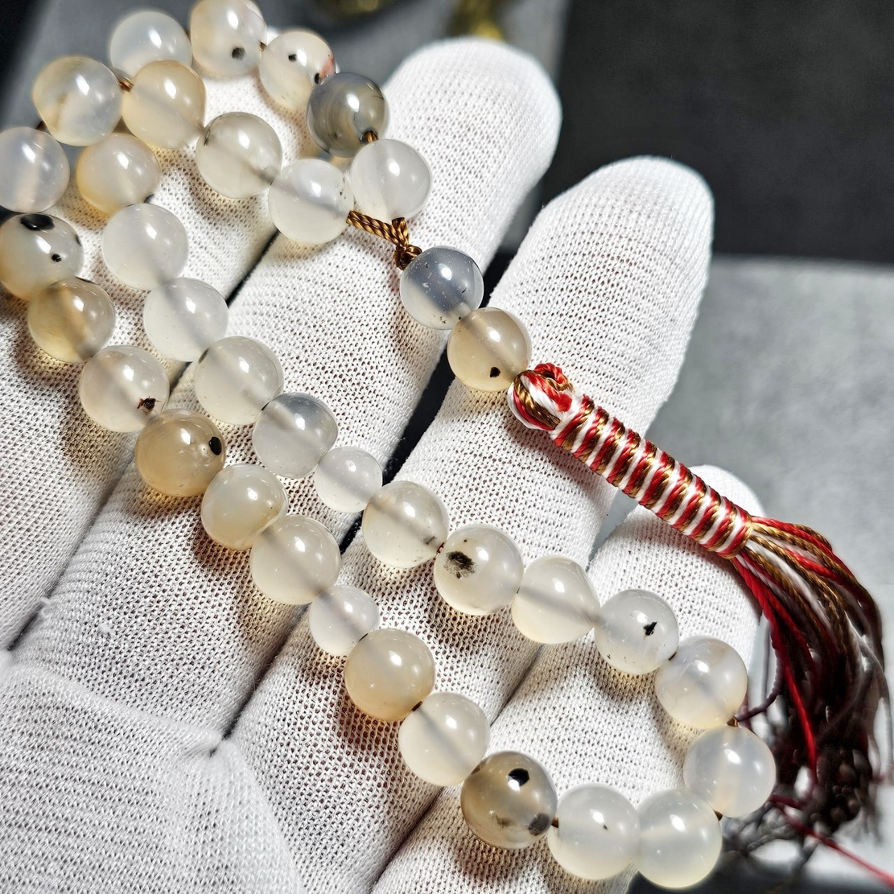  تسبیح 33 دانه عقیق معدنی کد36337