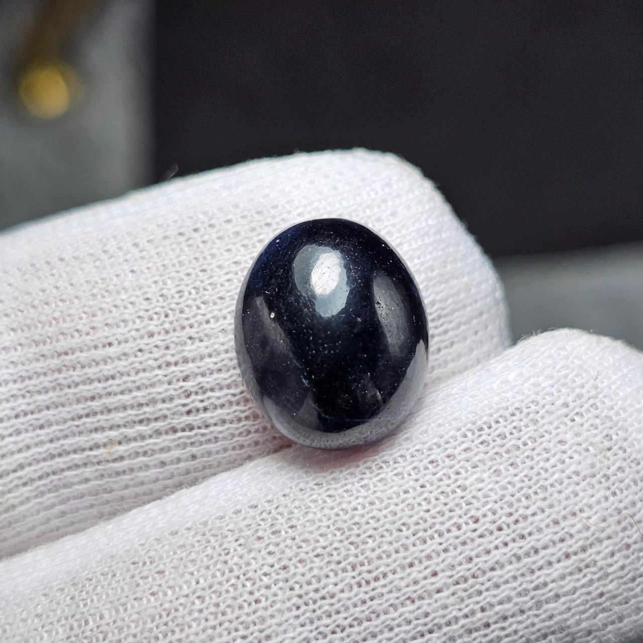  نگین سنگ یاقوت کبود تیره معدنی کد36398