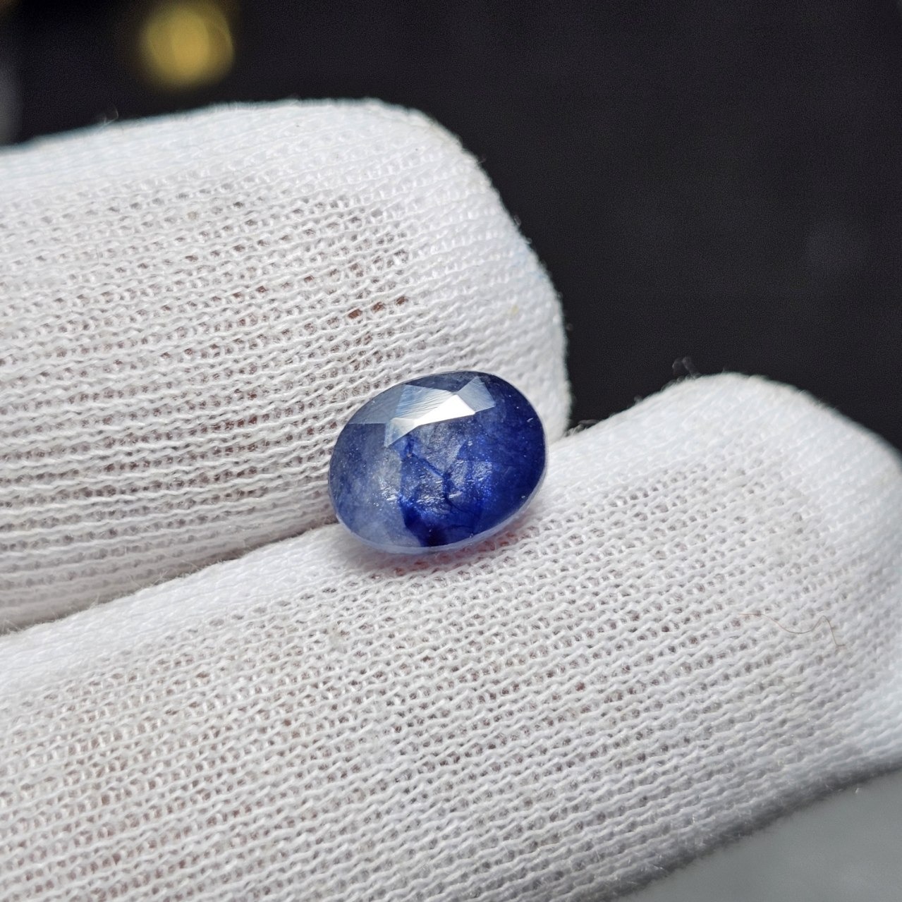 نگین سنگ یاقوت کبود معدنی کد36406