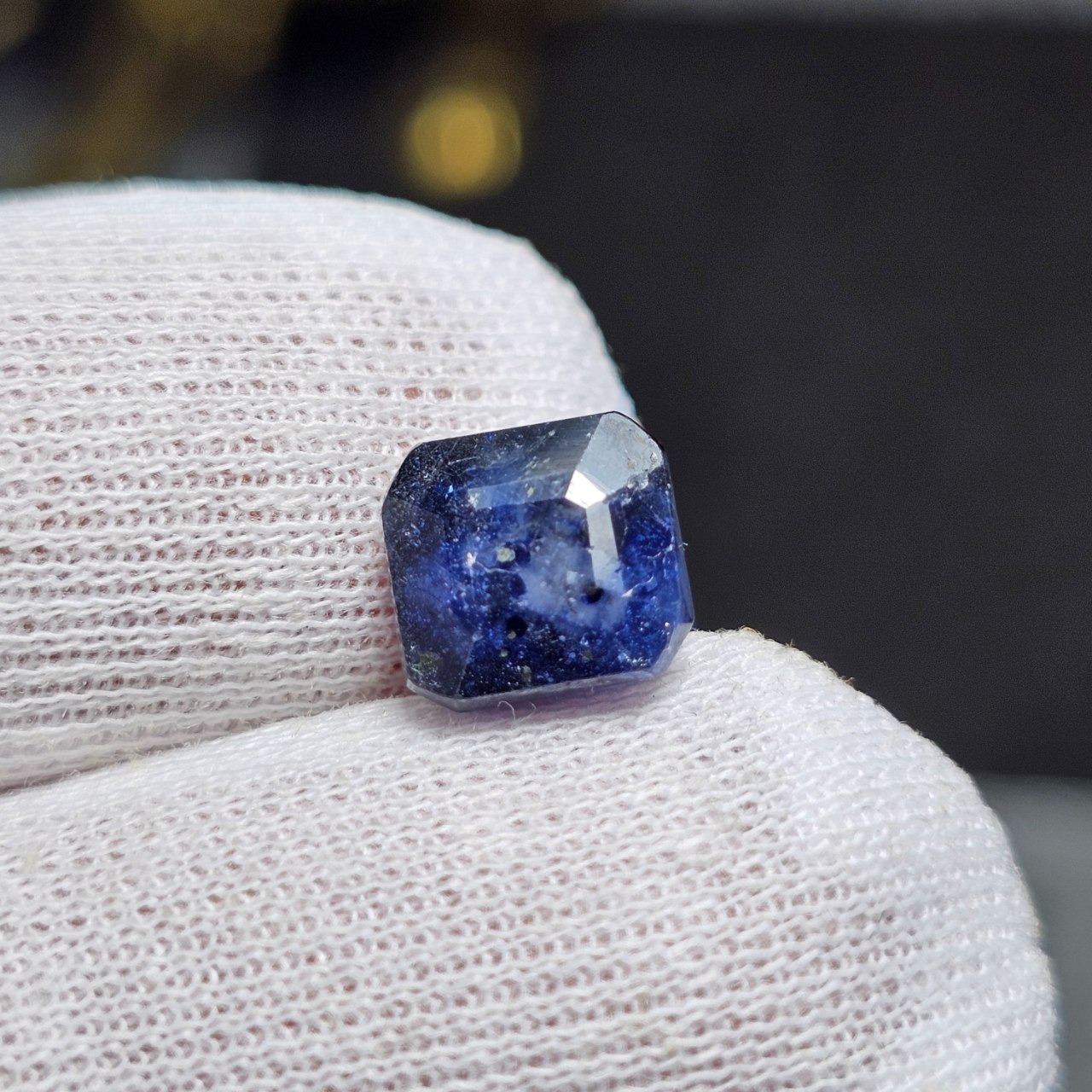 نگین سنگ یاقوت کبود معدنی کد 36408