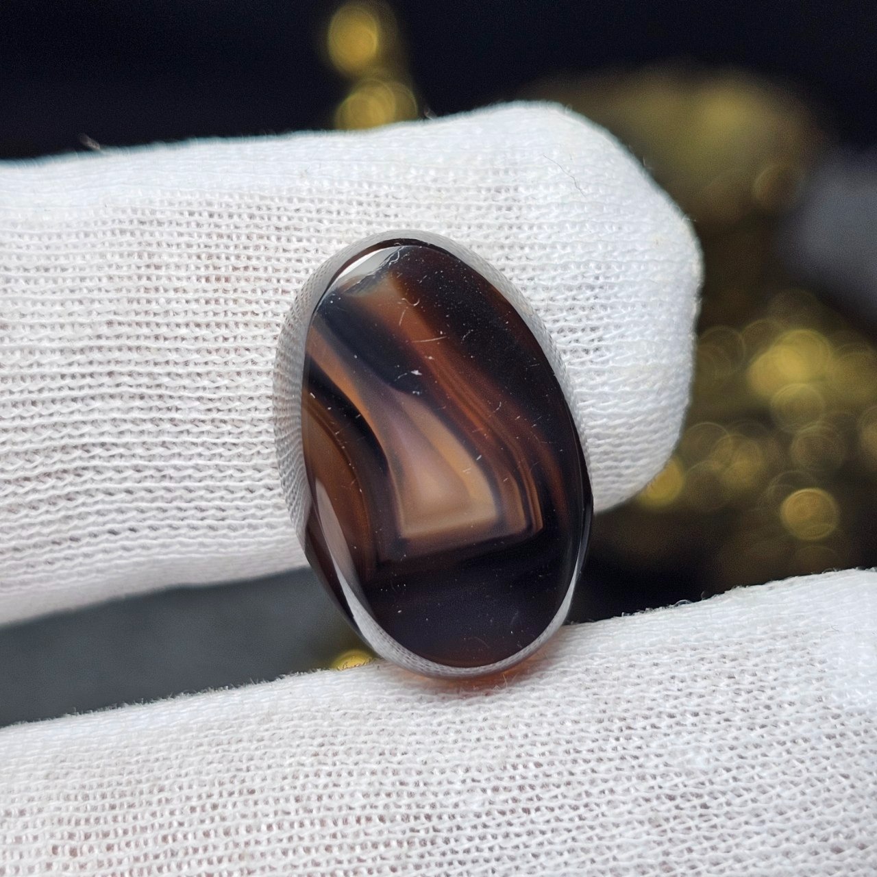 نگین سنگ طبیعی عقیق سلیمانی معدنی کد36997