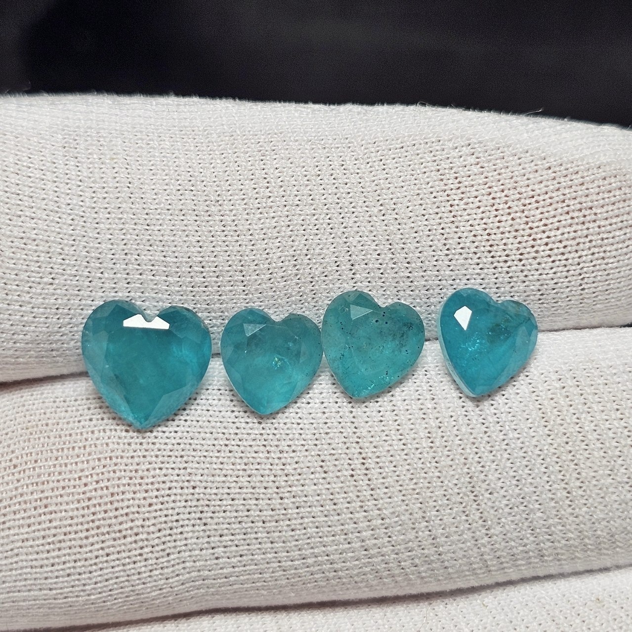 ست نگین های سنگ کوارتز معدنی دابلت شده کد 39019