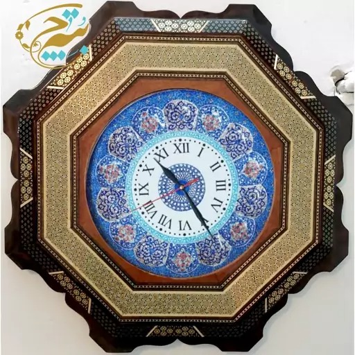 ساعت خاتم کاری دالبری شیشی با صفحه میناکاری