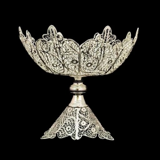 ظروف ملیله کاری آجیل خوری سلطنتی