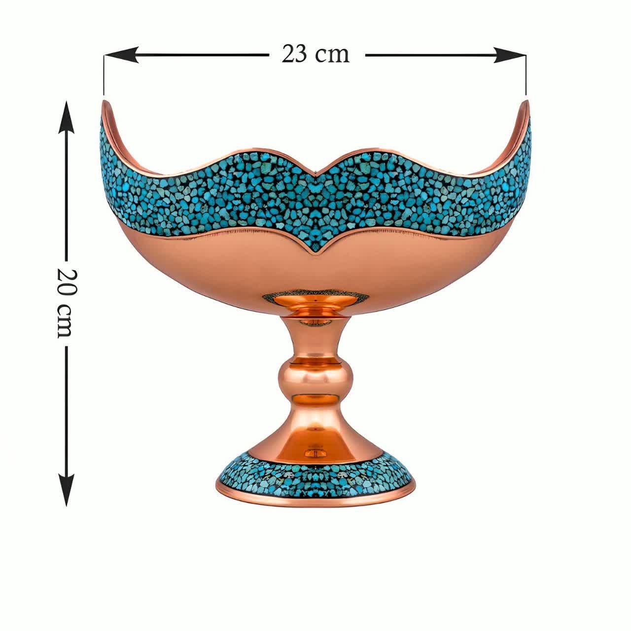 کشکول فیروزه کوبی شبکه بری سایز 2